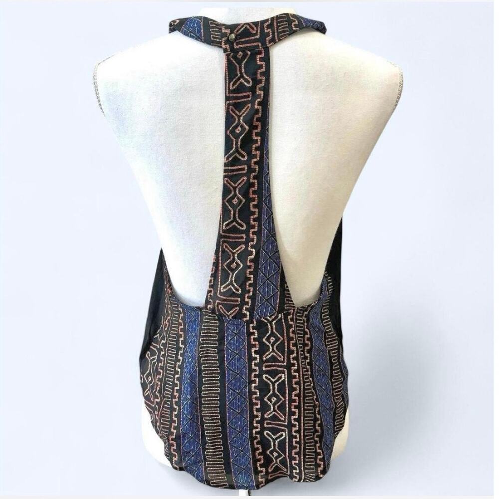 Astr Racerback Tribal Print Geometric Halter